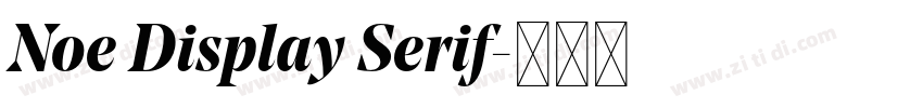 Noe Display Serif字体转换 Noe Display Serif字体转换